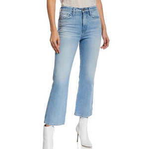 Frame Denim Le Sylvie Kick Boot Cropped High Rise Jeans